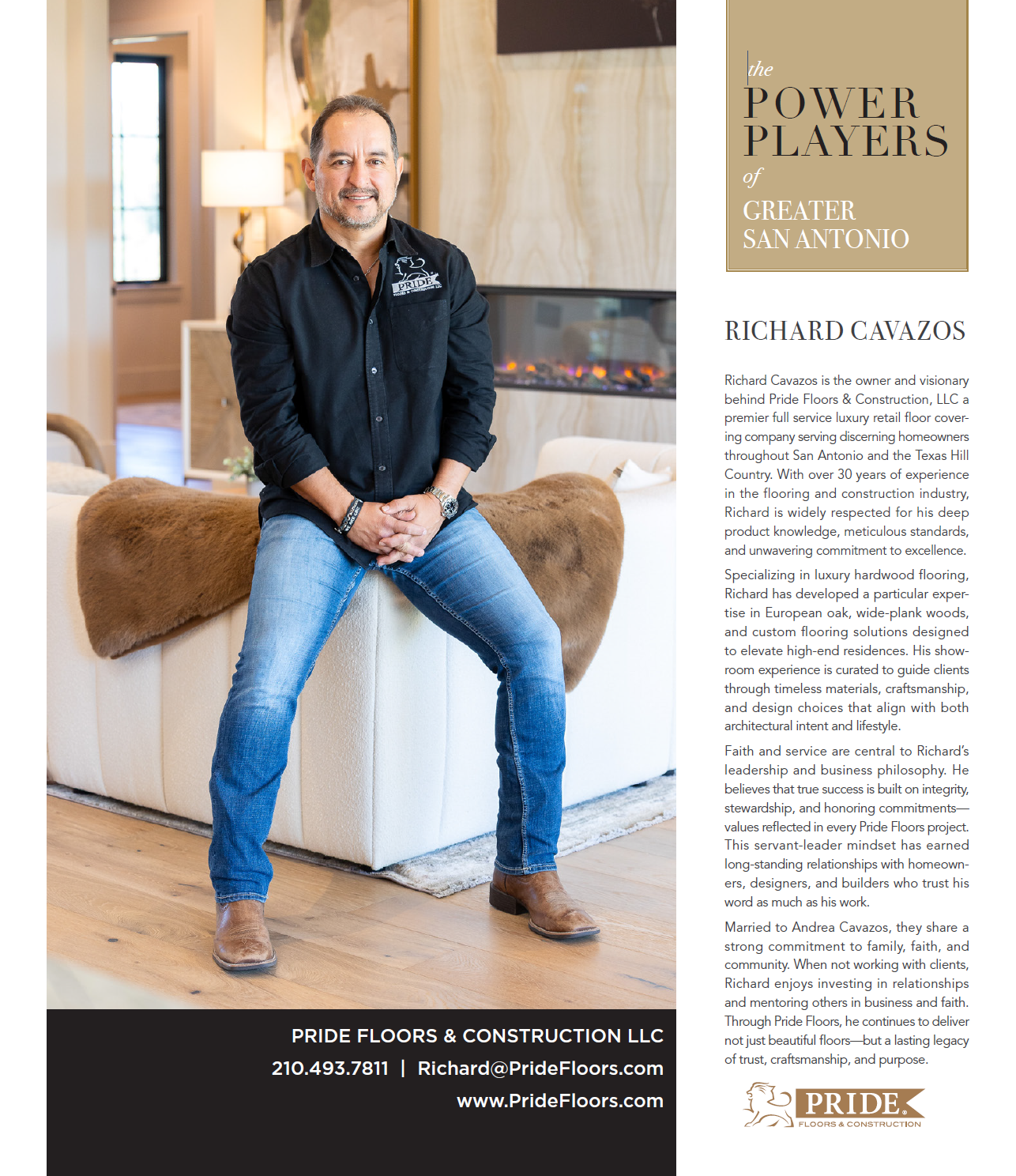 Richard Cavazos - Power Players of Greater San Antonio feature article