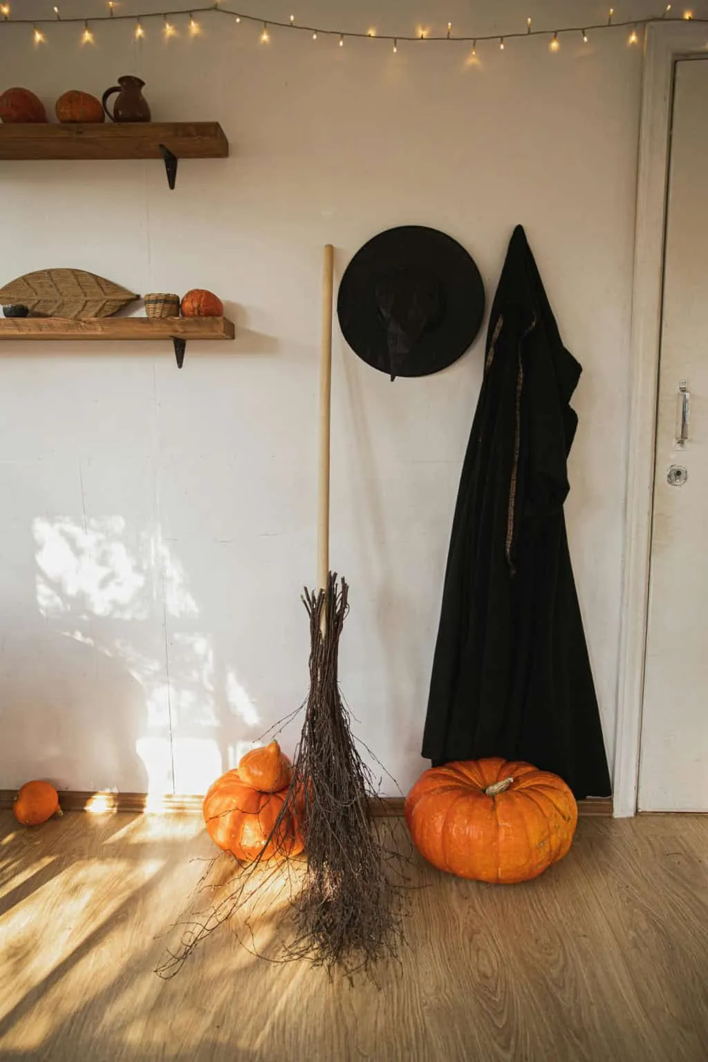 Halloween decorations on durable LVP flooring in San Antonio home