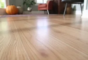Luxury vinyl plank flooring closeup showcasing moisture resistance in San Antonio home