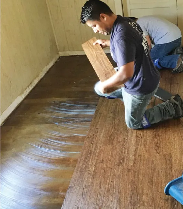 Pride Floors floor repair work for elderly community member
