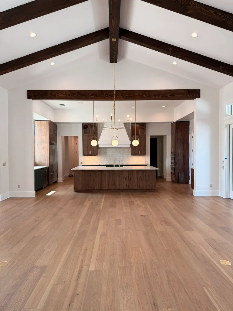 Anderson Tuftex Imperial Pecan Flaxen Wood flooring installation in San Antonio, TX by Pride Floors