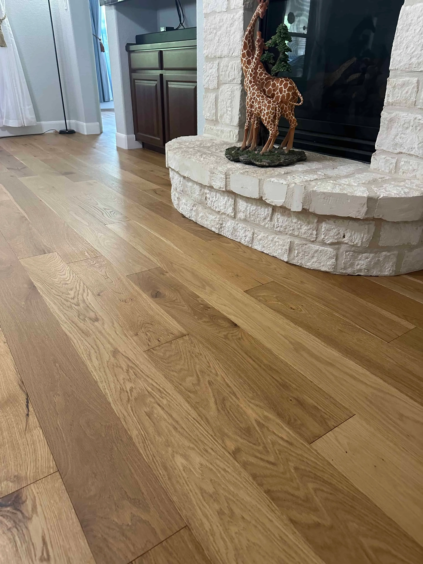 D&M Flooring Artisan Home Collection Honeycomb Wood flooring installation in San Antonio, TX by Pride Floors