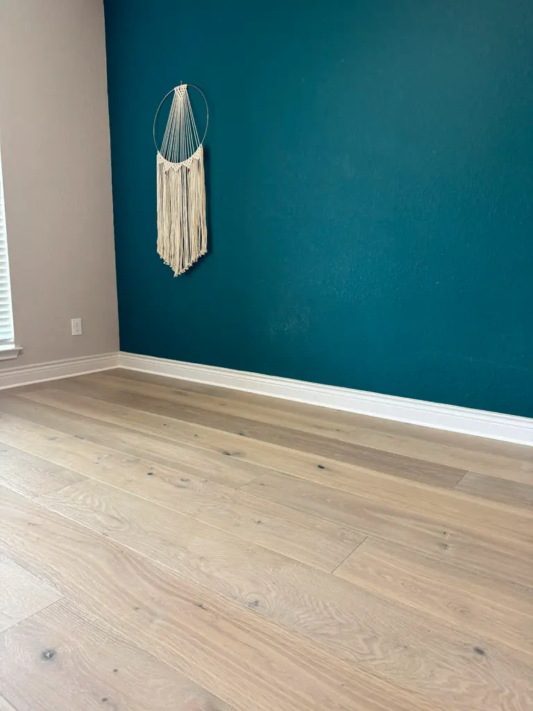 Fuzion Flooring Homestead Plank Collection Winter Trail Wood flooring installation in San Antonio, TX by Pride Floors