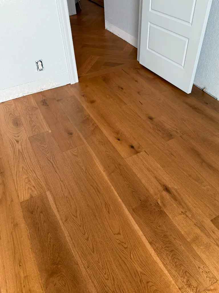 LM Flooring Duet Collection - Fixed Width Anthony's Longing Wood flooring installation in San Antonio, TX by Pride Floors