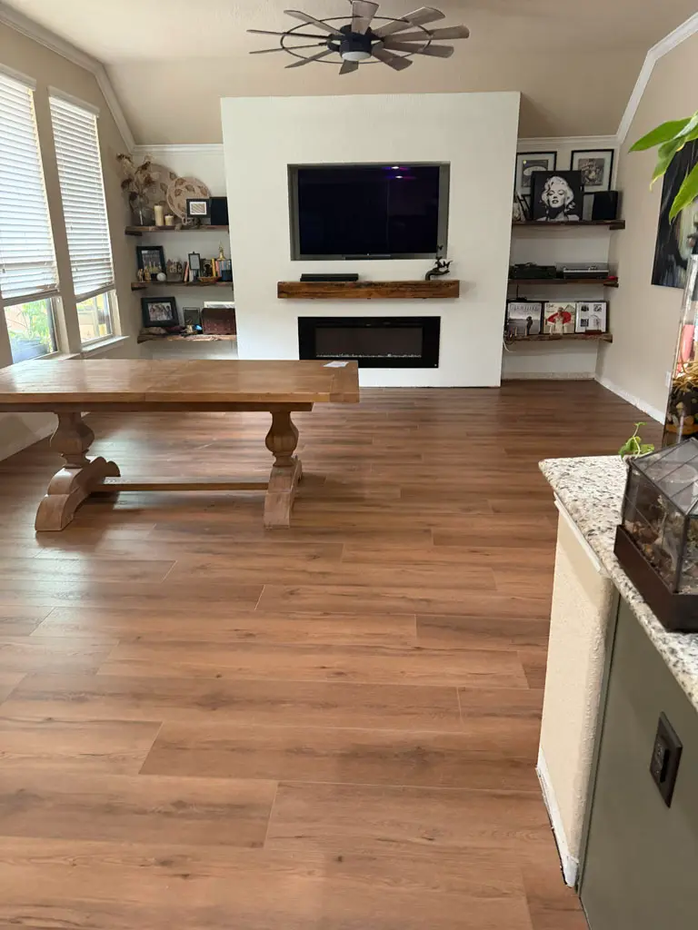 LW Flooring Riverside Foxglove LVP flooring installation in San Antonio, TX by Pride Floors