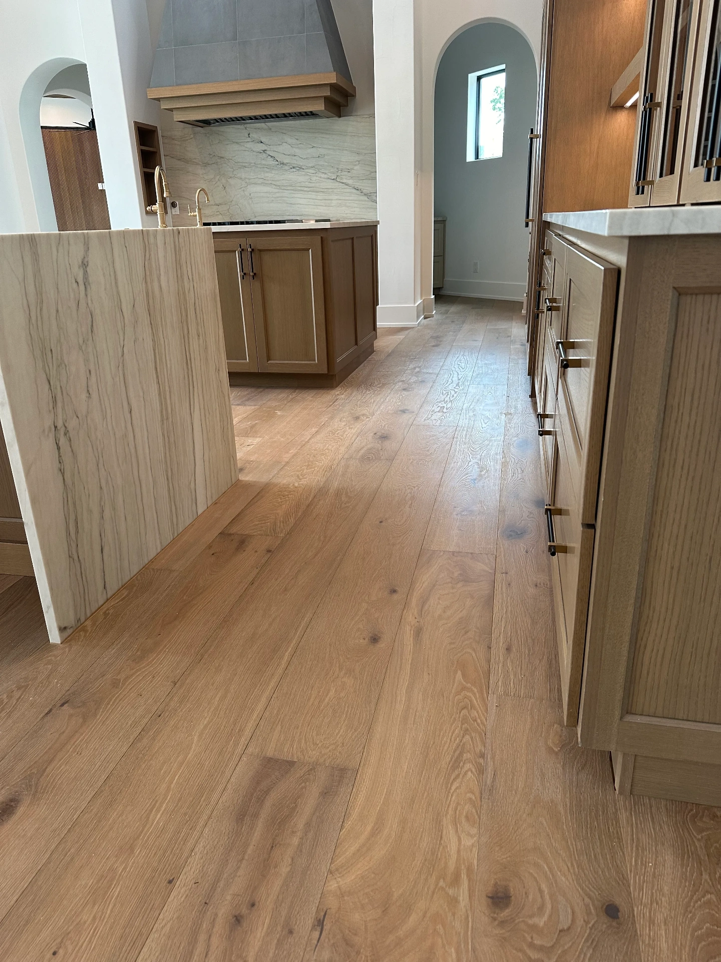 Monarch Plank Tableau Collection Cassatt Wood flooring installation in San Antonio, TX by Pride Floors