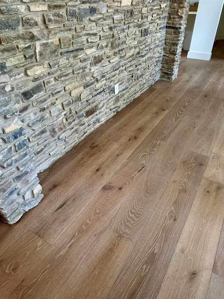 Monarch Plank Tableau Collection Latour Wood flooring installation in San Antonio, TX by Pride Floors