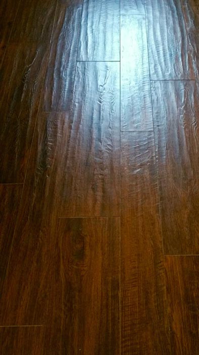 shiny hardwood flooring